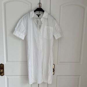 NWT Banana Republic White Button Down Dress